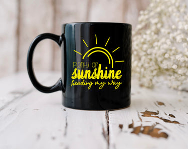Mug - Plenty Of Sunshine 15 ounce Black (pre-order)